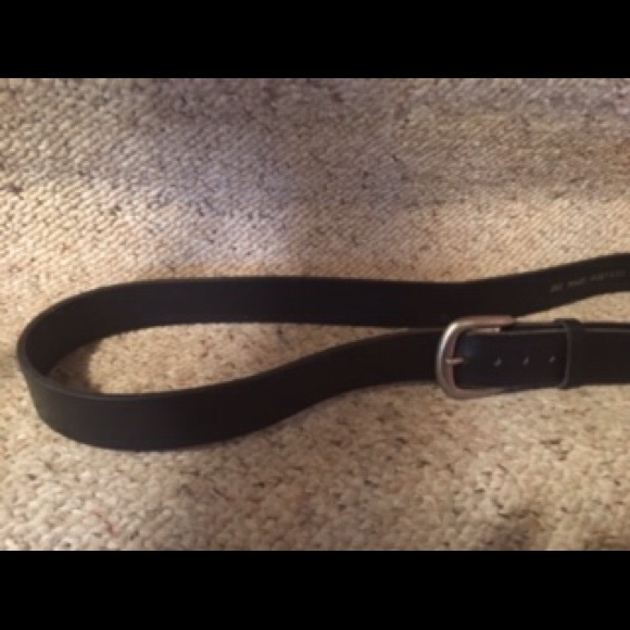 Marc Wolf LTD. 202 Black Leather Belt - Picture 2 of 8
